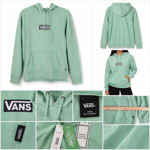 Vans Mint Green Box Logo Pullover Hoodie Large